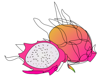 Dragon fruit clipart