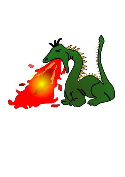 Dragon green clipart