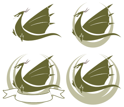 Dragon Logos clipart