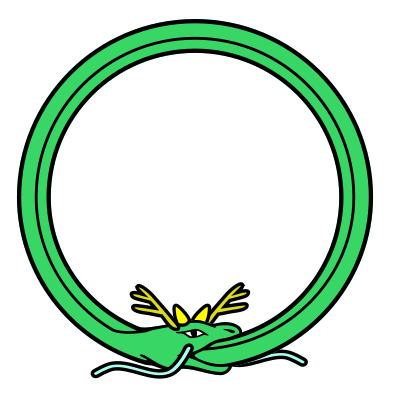Dragon Ouroboros clipart
