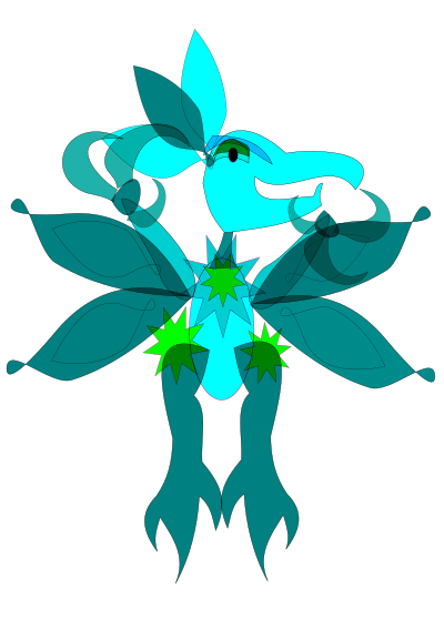 Dragon with Stained Glass Filter on clipart