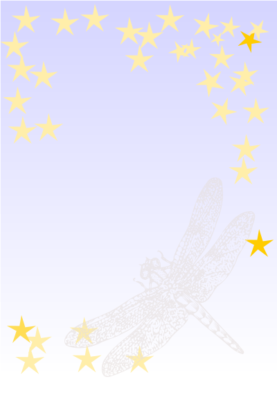 Dragonfly notepaper clipart