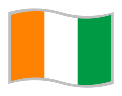 Drapeau de la Côte d'Ivoire clipart