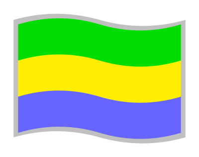 Drapeau du Gabon clipart