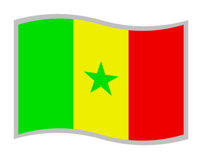 Drapeau du Sénégal clipart