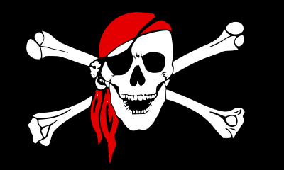 Drapeau pirate clipart