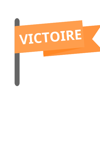 Drapeau victoire / Victory win flag clipart