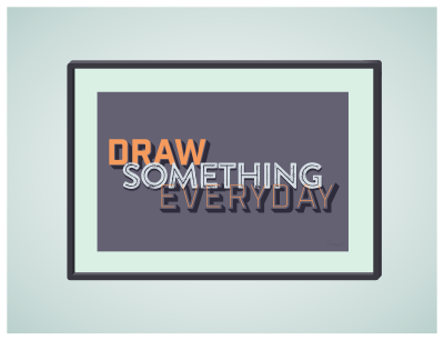 Draw Something Everyday clipart