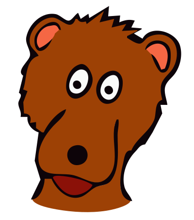 Drawn bear clipart