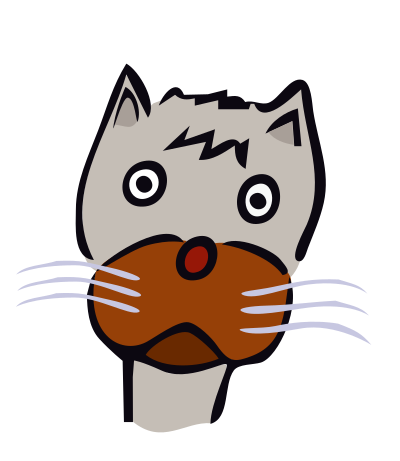Drawn cat clipart