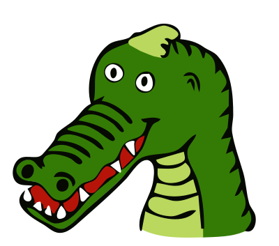 Drawn crocodile clipart