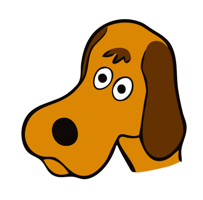 Drawn dog clipart
