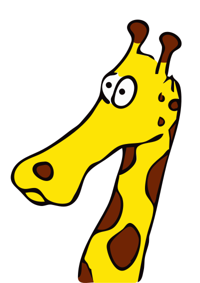 Drawn giraffe clipart