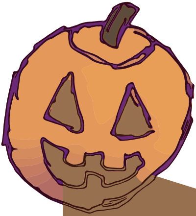 Drawn Jack-o-lantern clipart