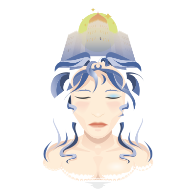 Dream of a princess clipart