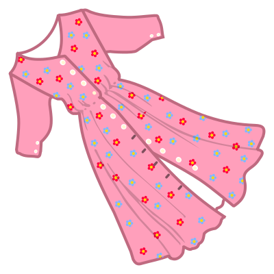 Dress - coloured clipart