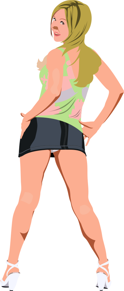 Dressed girl #2 clipart