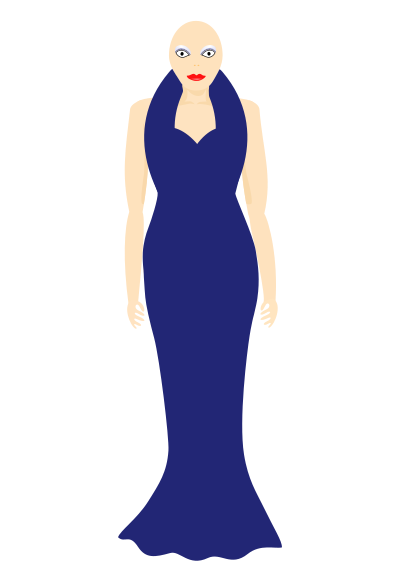 Dressy in Blue clipart