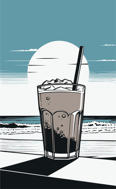 Drink at the Beach - Colour Remix clipart