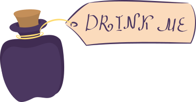Drink me bottle clipart