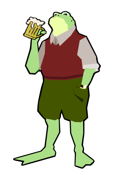 Drinking Frog clipart