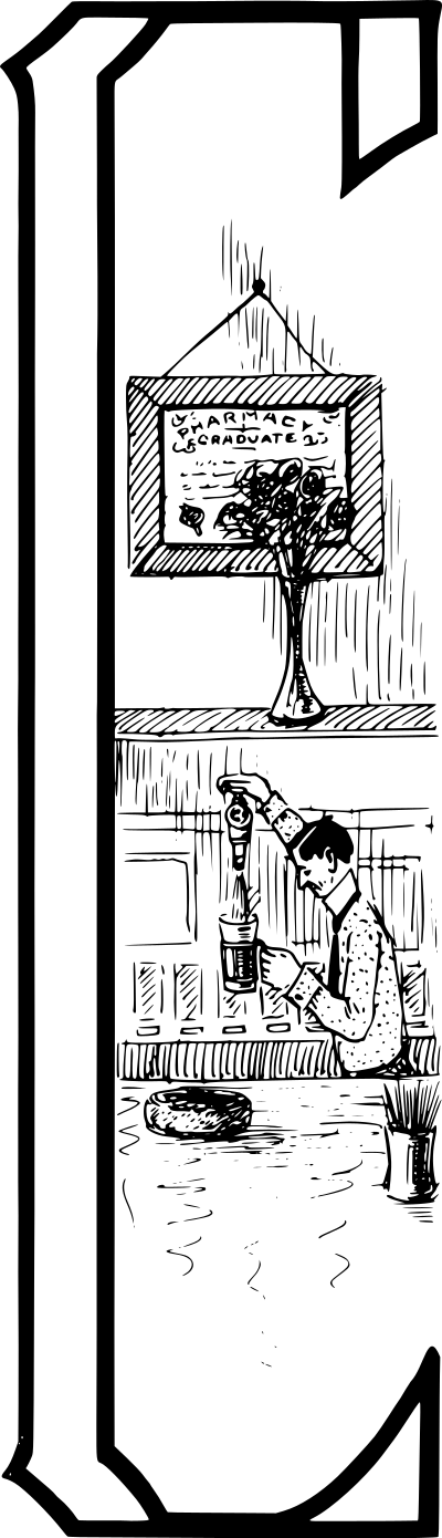 Drop Cap C clipart