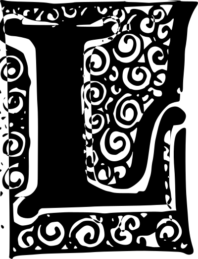 Drop Cap L clipart