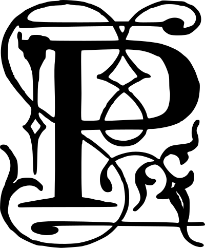 Drop Cap P clipart