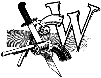 Drop Cap W - Weapons clipart