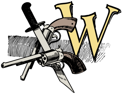 Drop Cap W - Weapons - Colour clipart