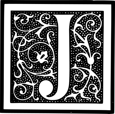 Dropcap J clipart