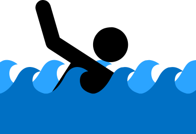 Drowning Sign clipart