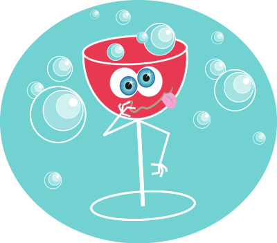 Drunk Wine Glass clipart