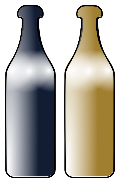 Drunken Wine Bottles clipart