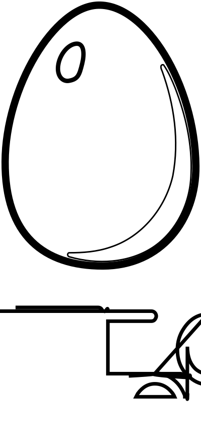 E Is For Egg clipart