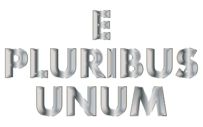 E Pluribus Unum Stainless Steel Typography No Background clipart