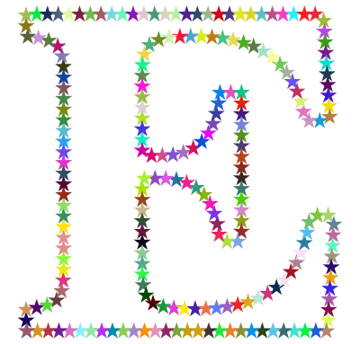 E Stars clipart
