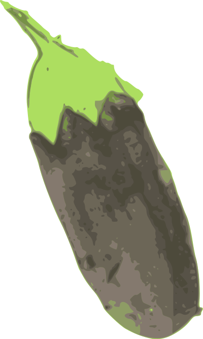 Eggplant 1 clipart
