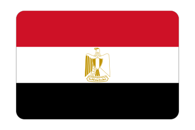 Egypt flag (bevelled) clipart