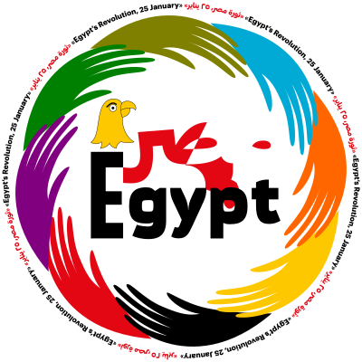Egypt’s Revolution, 25 January clipart