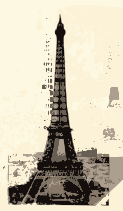 Eiffel Tower - Brown clipart