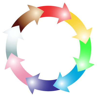 Eight Arrows Frame 4 clipart