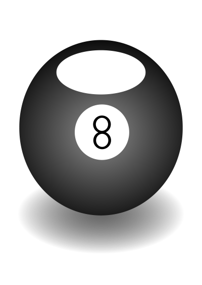 Eight ball clipart