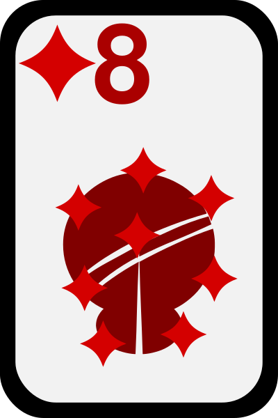 Eight of Diamonds clipart