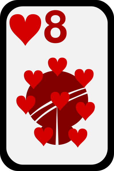 Eight of Hearts clipart