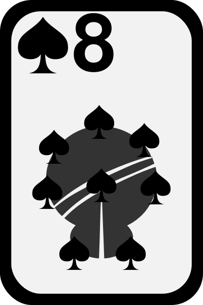 Eight of Spades clipart