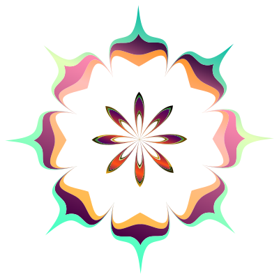 Eight Way Lotus clipart