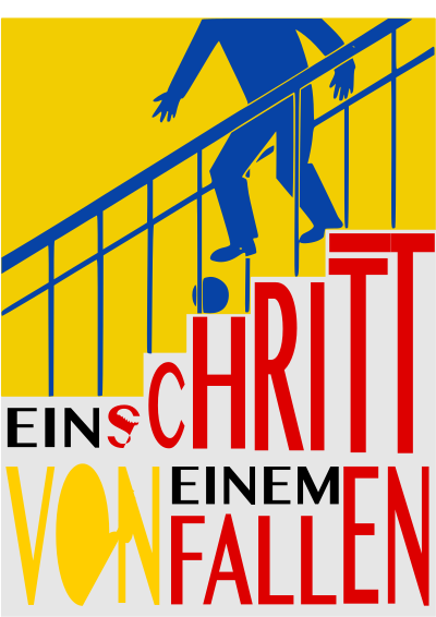 Ein Schritt von einem Fallen clipart