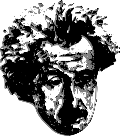 Einstein's Face clipart