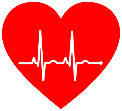 EKG Heart clipart